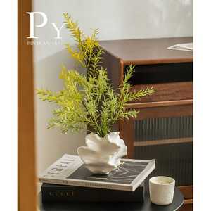 法式复古风蝴蝶花瓶小众设计风个性艺术花器民宿客厅陶瓷工艺摆件