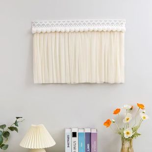 电表箱遮挡帘魔术贴多媒体配电箱遮丑装饰帘可视门铃电话遮挡纱帘