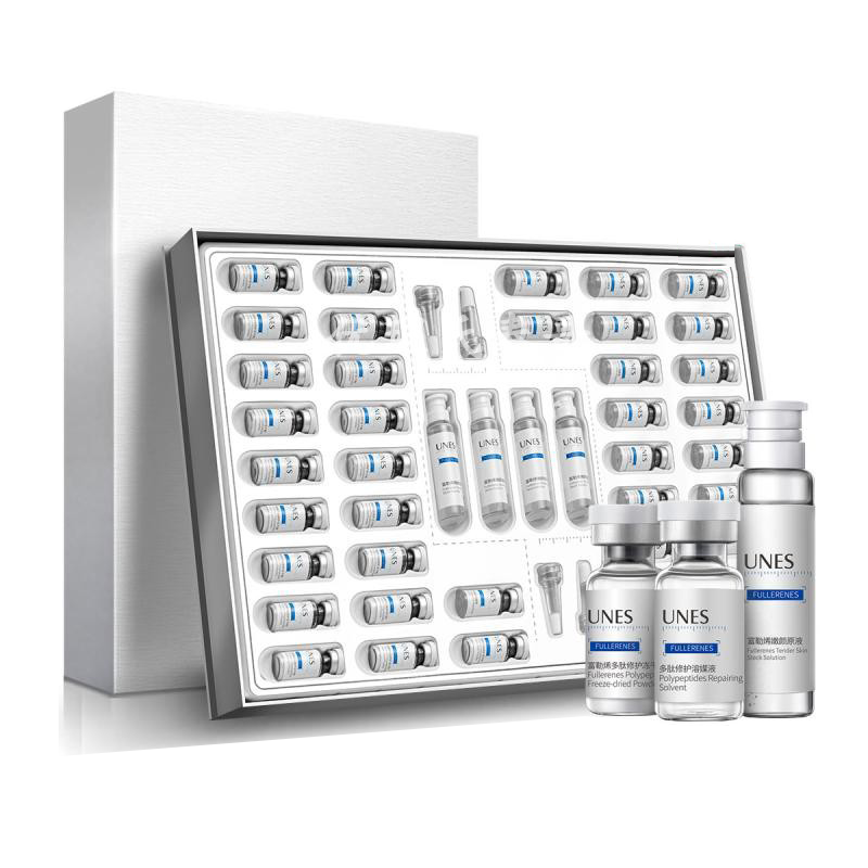 优理氏富勒烯多肽冻干粉套盒羊胎素冻干粉抗皱组合44支*2盒套组合
