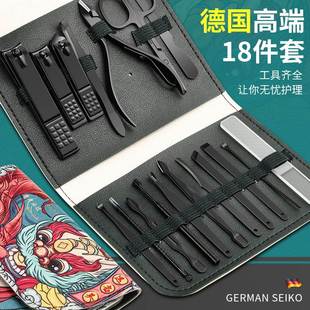 修指甲工具指甲剪修脚刀耳勺全套 国潮指甲刀家用指甲钳套装