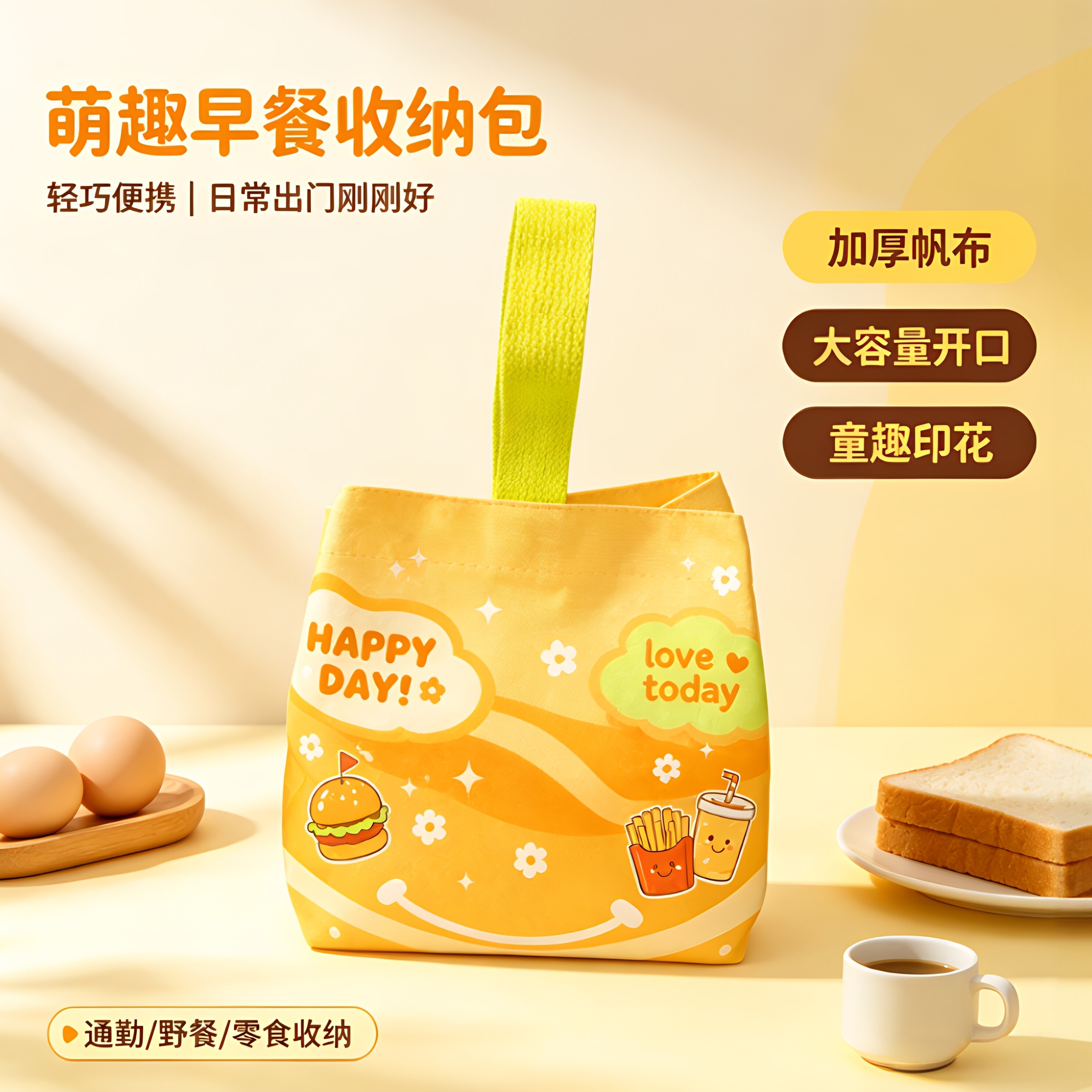 百日宴伴手礼礼袋零食袋回礼袋小手提袋帆布袋便携生日礼物糖果袋