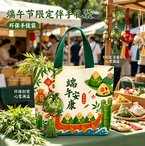 端午限定帆布袋礼品袋定制LOGO