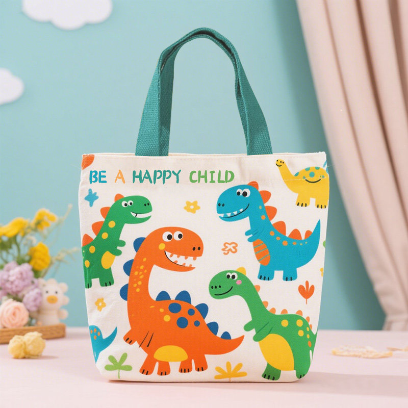 儿童礼品袋卡通幼儿园生日零食礼物包装帆布包节日伴手礼手提袋