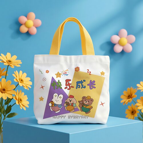 儿童生日礼物高级感帆布手提袋