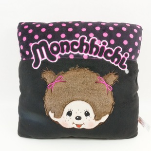 Monchhichi萌趣趣娃娃波点格纹男孩颈枕纸巾挂袋方向盘套车用系列