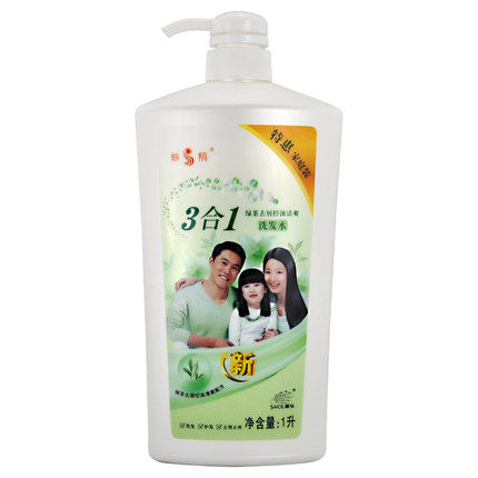 章华丝精黑芝麻去屑黑亮柔顺滑蚕丝蛋白洗发水1l章华洗发乳洗发露