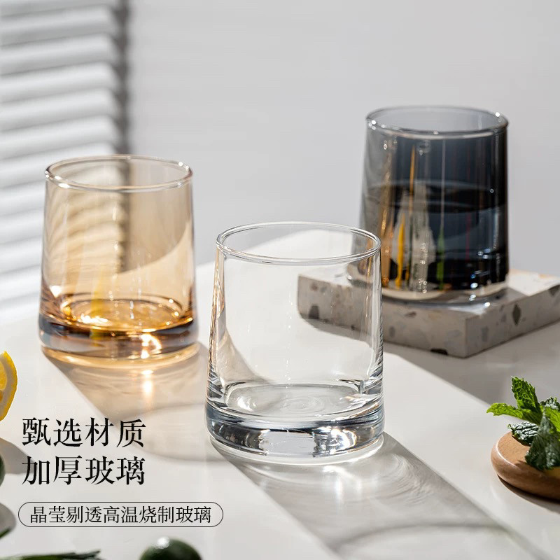 酒店漱口杯北欧风洗漱杯宾馆水杯民宿客栈刷牙杯家用情侣玻璃牙杯