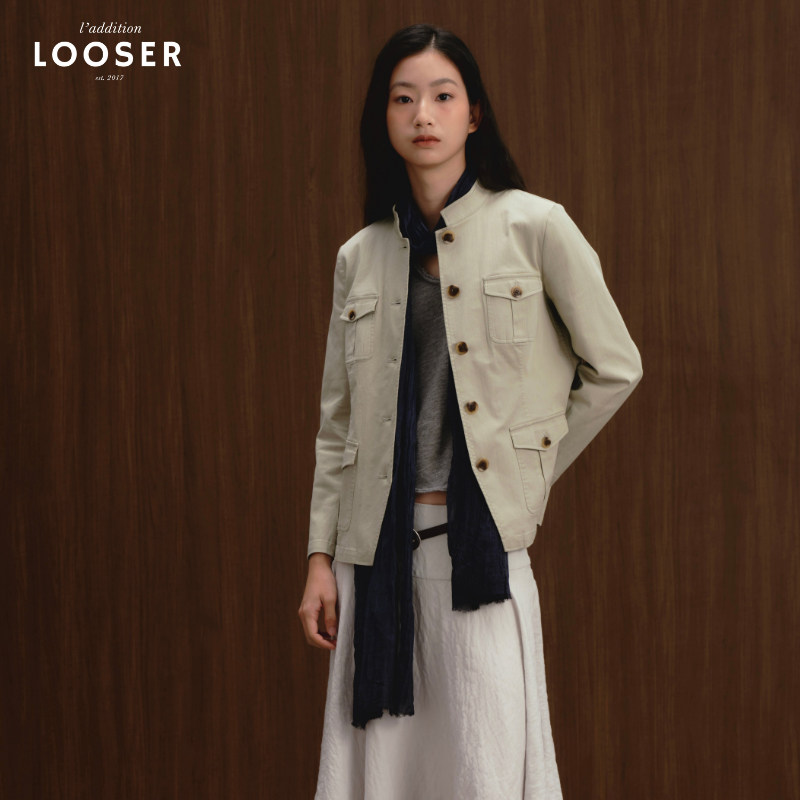 iamLOOSER 秋季系列新款Safari复古水洗工装夹克短款街头正肩外套