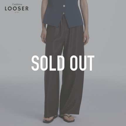 iamLOOSER 夏季系列 流光乌梅紫空气感宽松直筒垂顺慵懒长裤