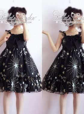 清仓现货 星空下的少女梦 洛丽塔少女软妹夏日海边梦幻连衣裙