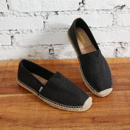 麻底草编潮流中国风一休闲脚蹬