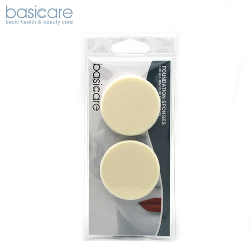 basicare干湿两用圆形化妆粉扑
