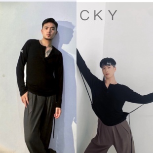 LUCKY拉丁舞服男成人上衣高级练功服男士长裤子夏舞蹈服新款套装