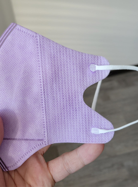 紫色3D立体折叠一次性口罩粉色网红抖音潮款女脸小神时尚三层透气