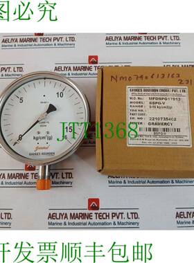 原装供应压力表 波登 BSPG-V 压力表 0-16 kg/cm2
