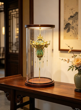 白日提灯专用玻璃罩子透明展示防