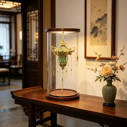 白日提灯专用玻璃罩子透明展示防