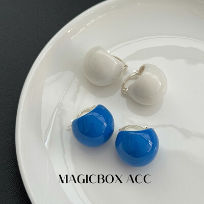 简约几何圆圈耳环小众设计感