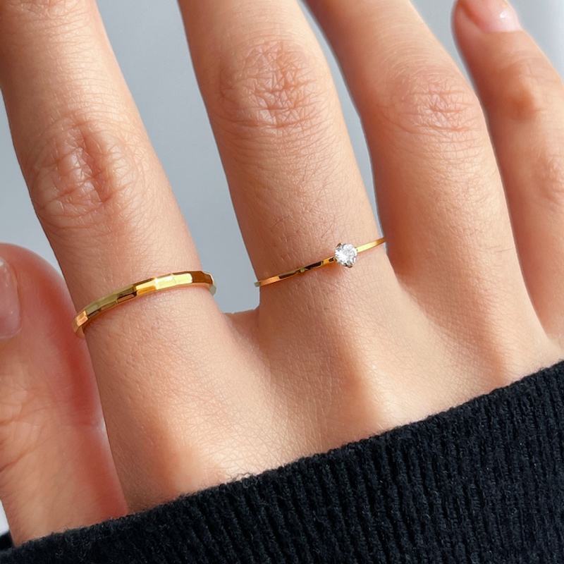 magicboxacc钛钢极细镶钻戒指