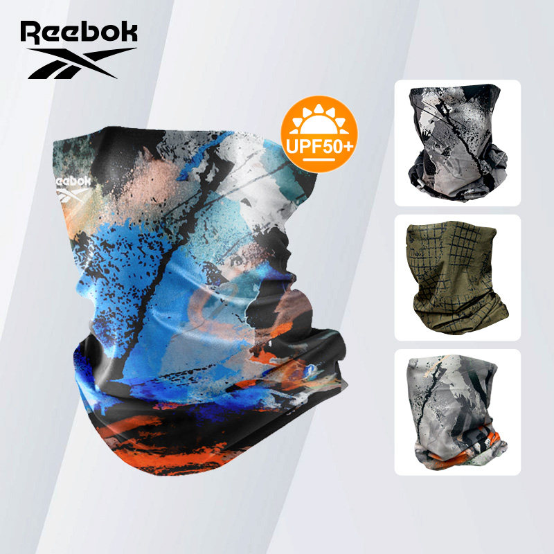 Reebok锐步骑行面罩秋冬季围脖套男魔术头巾滑雪跑步防风寒自行车