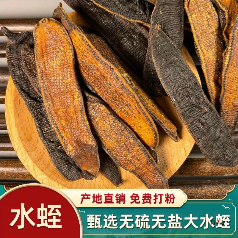 热卖水蛭干野山官方旗舰店吸血亮片宽体金线蚂蟥米炒冻干粉真货