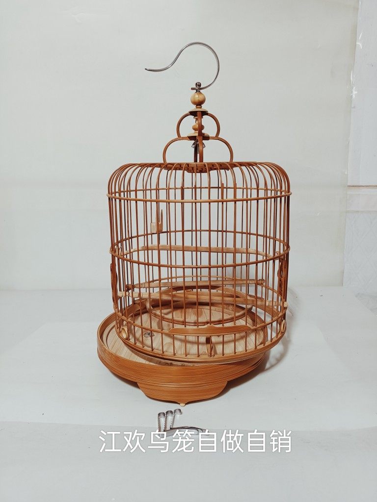 广式绣眼鸟笼 48  52  56支  老竹波笼  手工制作,竹制