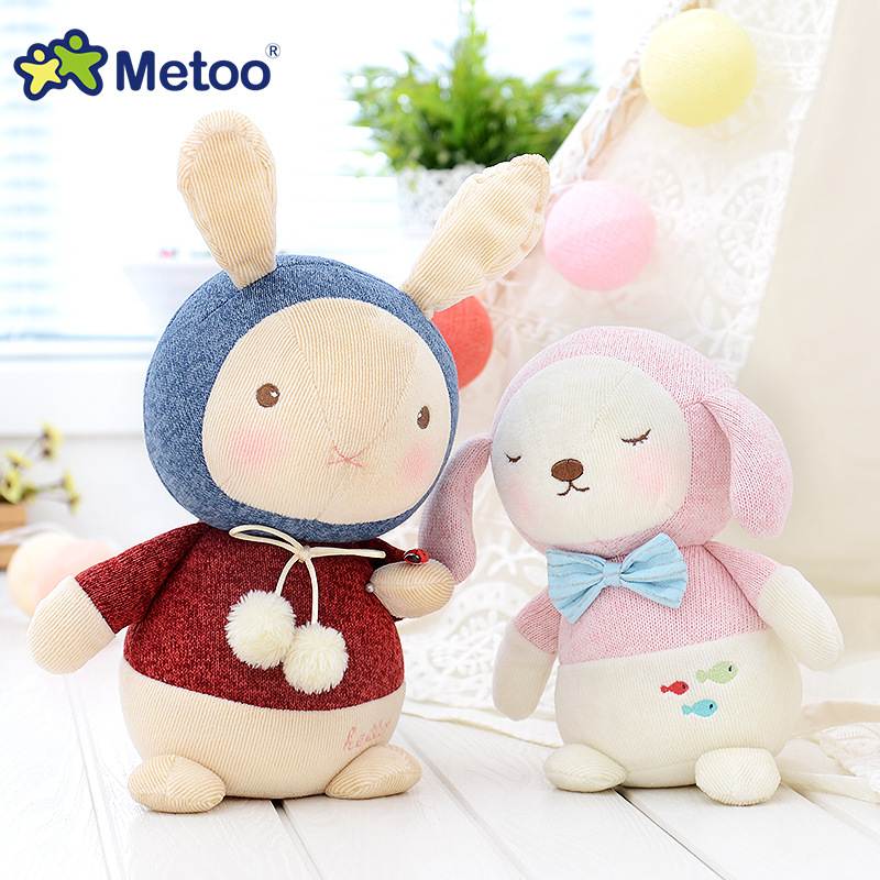 metoo咪兔子毛绒玩具线团公仔