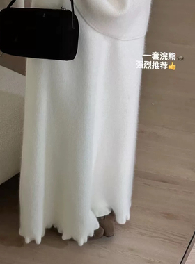 清仓169元【YUXI严选】浣熊绒长款半身裙温柔气质高级