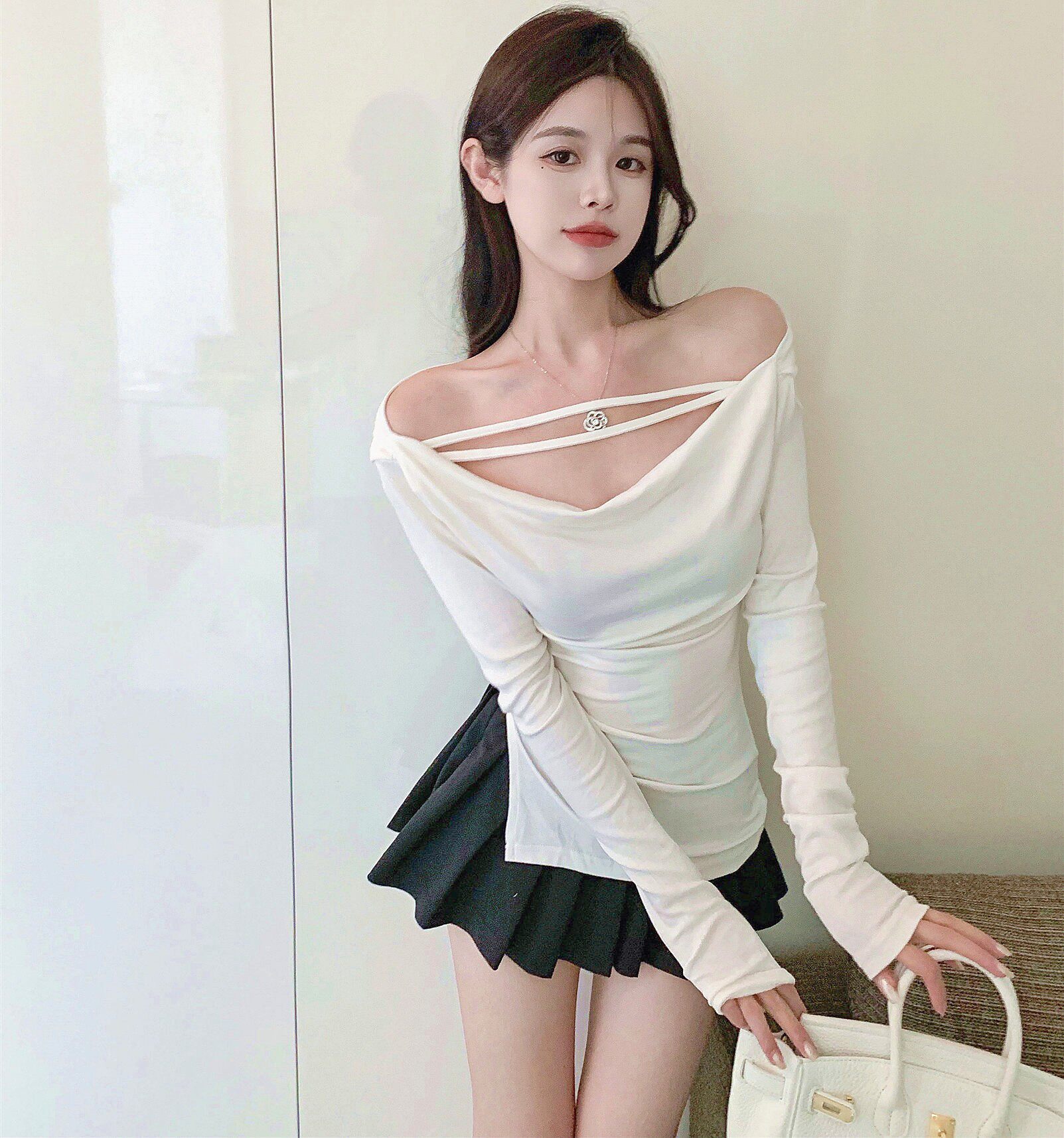 中长款打底衫酒吧蹦迪T恤潮
