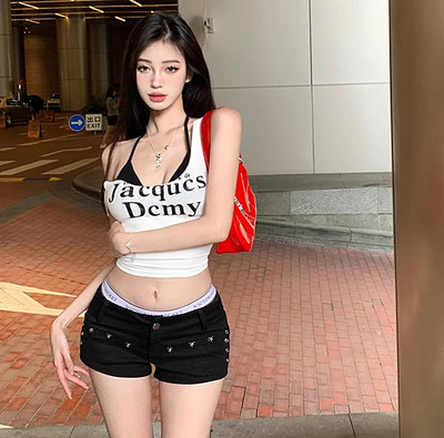 辣妹吊带小背心女夏季纯欲白色