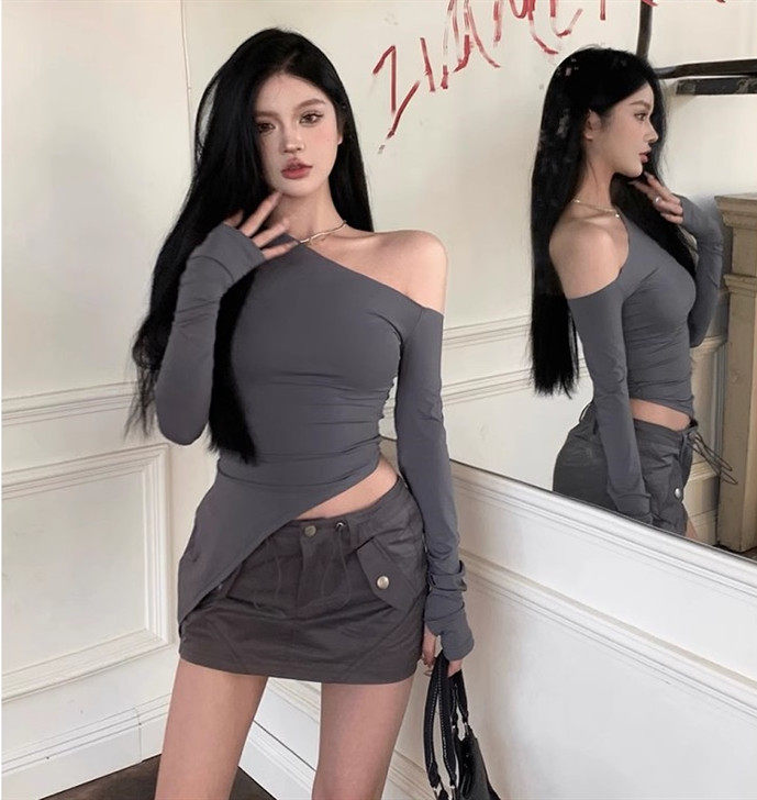 纯欲辣妹斩男天花板长袖t恤