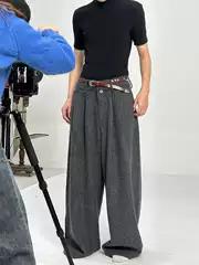 Borrowed Project Metal Claw Buckle Rivet Belt Vegetable-Tanned First-Layer Cowhide Hand-Inlaid Pin Buckle Belt