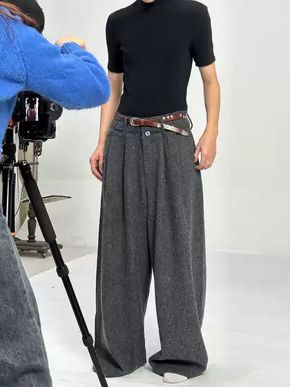 Borrowed Project Metal Claw Buckle Rivet Belt Vegetable-Tanned First-Layer Cowhide Hand-Inlaid Pin Buckle Belt