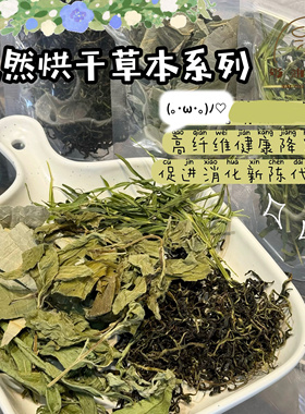 奶油熊舍蒲公英薄荷甜菊淡竹仓鼠兔草本零食清热解火促进消化