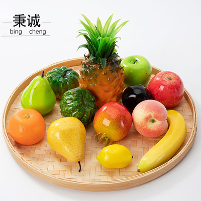 仿真水果蔬菜模型假苹果橙子芒果香蕉摆设道具装饰玩具儿童早教