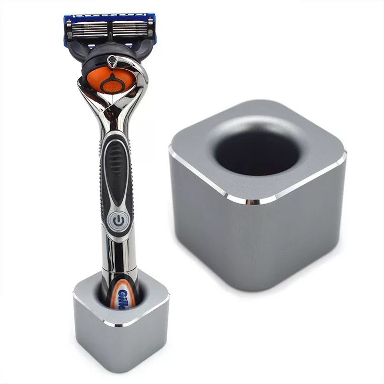 剃须刀金属底座托定制铁艺刮胡刀摆件老式男士手动支架收纳锋速五