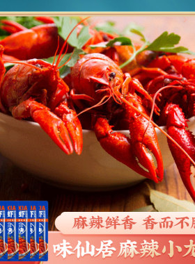 麻辣小龙虾*5袋 麻辣虾球炒龙虾尾花甲蒜蓉大虾调料包底料配方