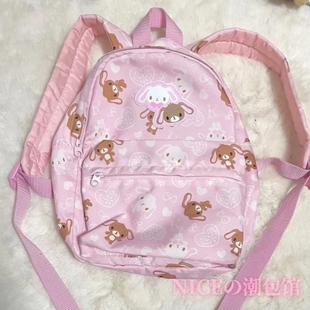 NICE原创新款 日系美乐蒂甜美可爱小兔粉色小清新可爱大容量双肩包