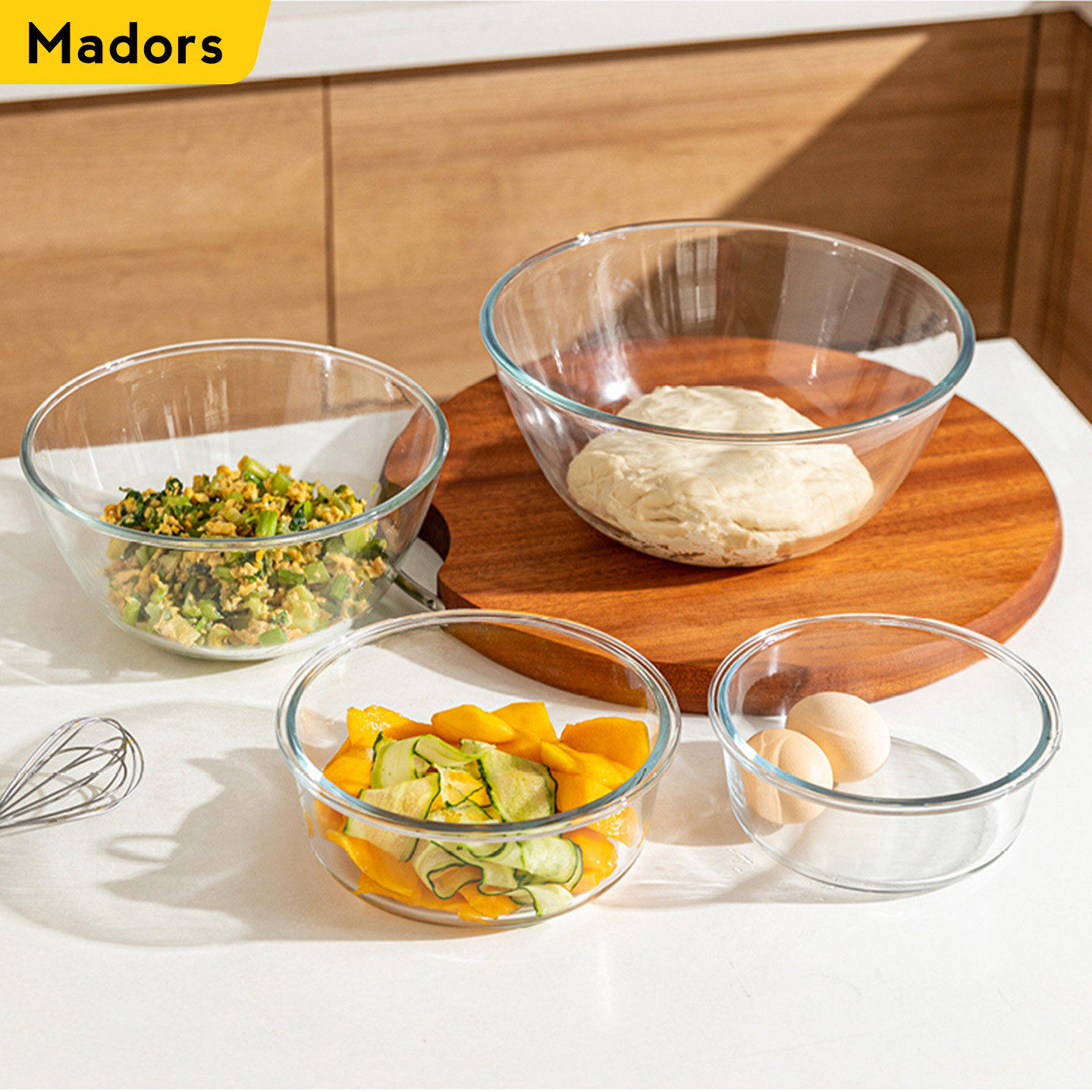 和面盆烘焙沙拉玻璃碗高硼硅家用