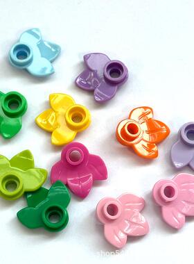 【50g】MOCdiy植物花32607小颗粒积木零件植物1*1三叶片花瓣装饰