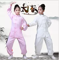 Trang phục võ thuật cho trẻ em mới Tai Chi tập luyện quần áo cotton và vải lanh cho học sinh tiểu học Quần áo biểu diễn Kung Fu. - Trang phục quần áo trẻ em 10 tuổi