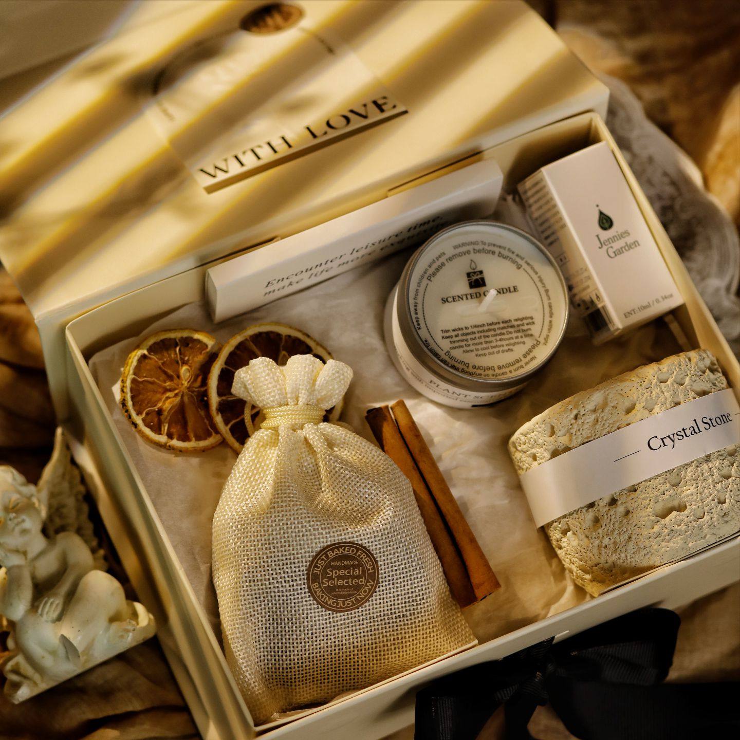 香薰礼盒无火晶石精油净化空气房间持久宿舍助眠结婚女生伴手礼品