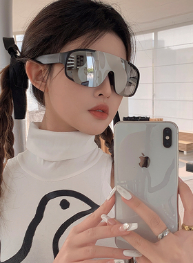 复古超大框户外骑行墨镜女