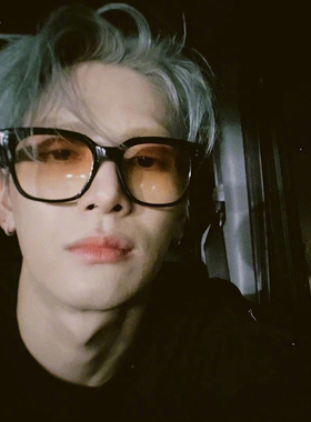 方形时尚男女日落色眼镜