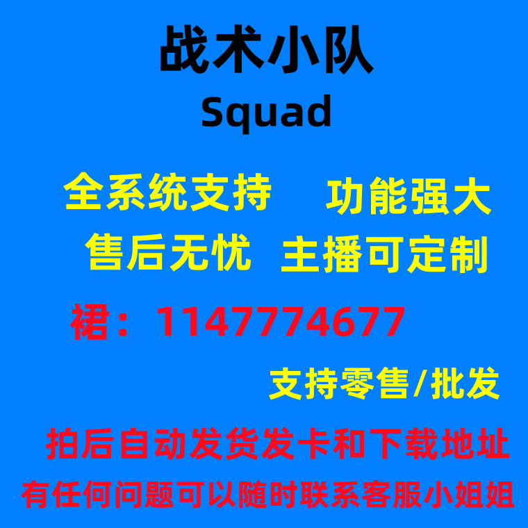 Steam正版游戏Squad战术小队辅助科技可定制