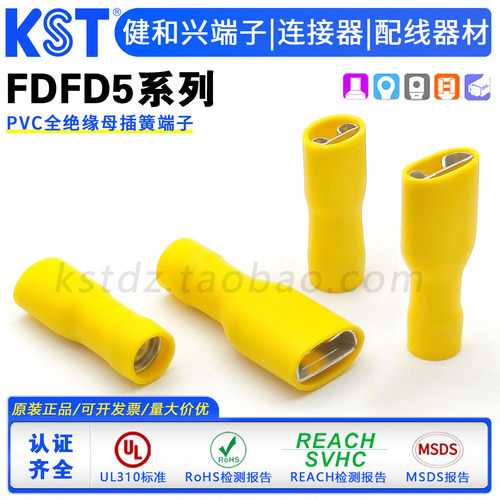 KST健和兴FDFD5-250/375插簧端子