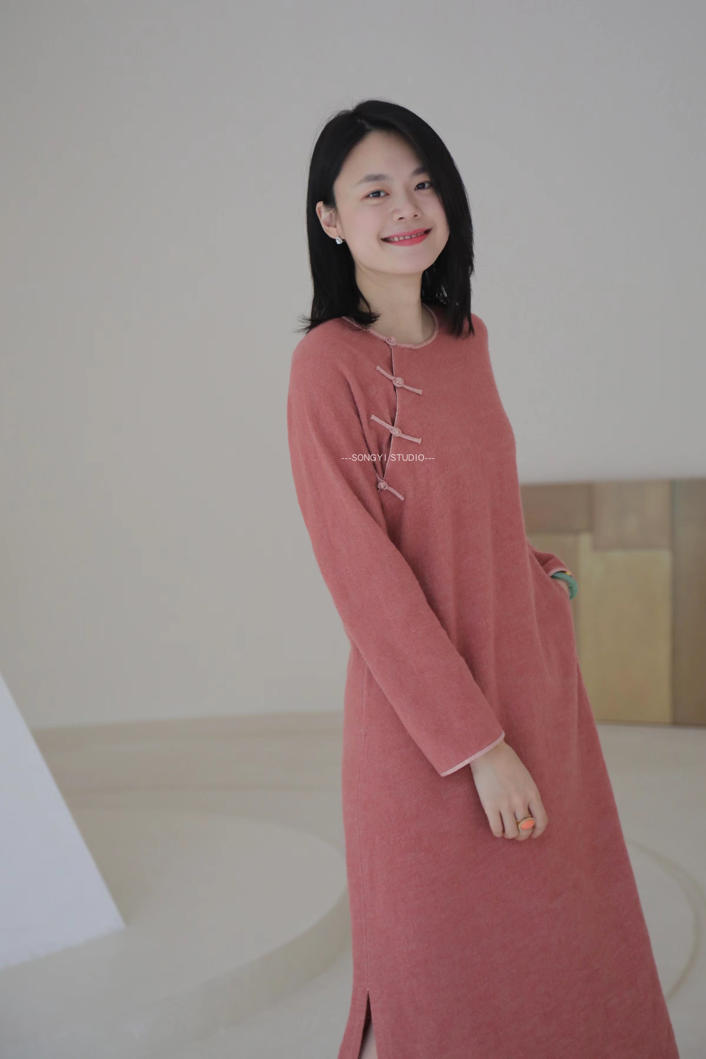 中式凤中长款小众显瘦songyi