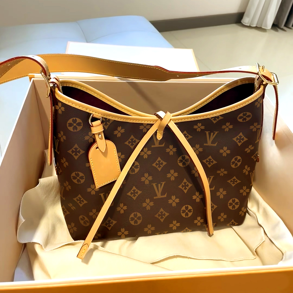 正品真皮老花子母托特包