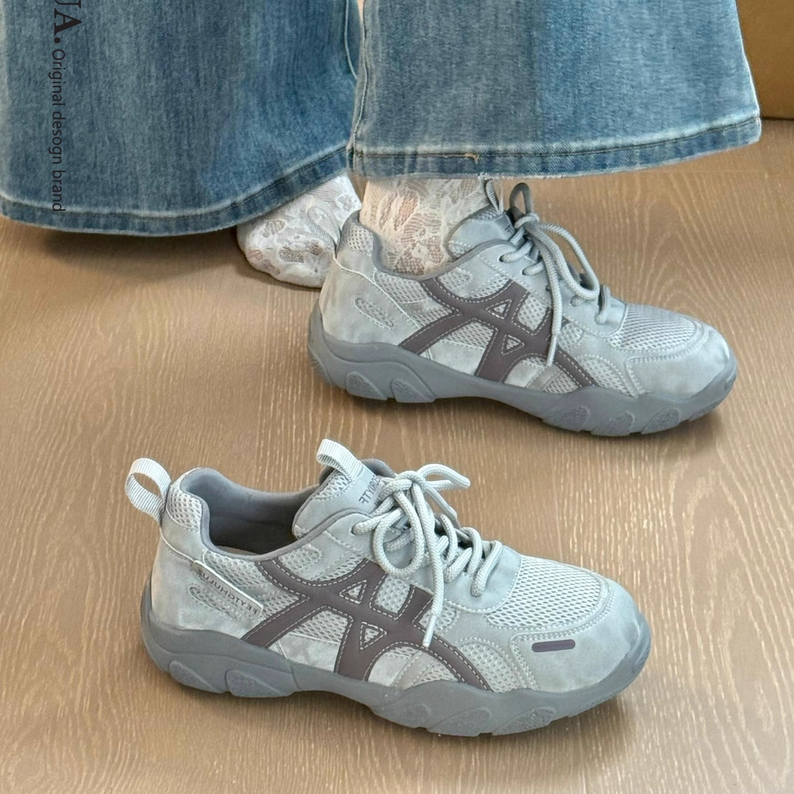 复古厚底德训鞋女款2025秋季新款巨好看软底运动休闲女鞋阿甘鞋子