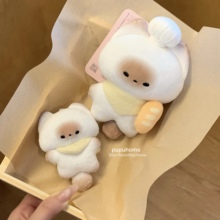 正版馒头猫pupu小鼻嘎 【迷你pupu粒】挂件手机挂件可爱毛绒挂件